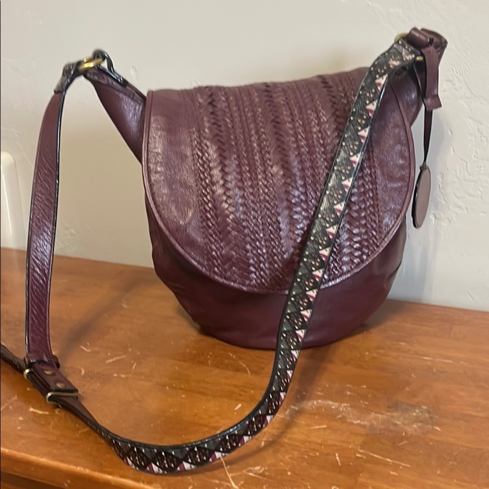 The Sak Purple Shoulder Bag with Braided Flap - Picture 5 of 10